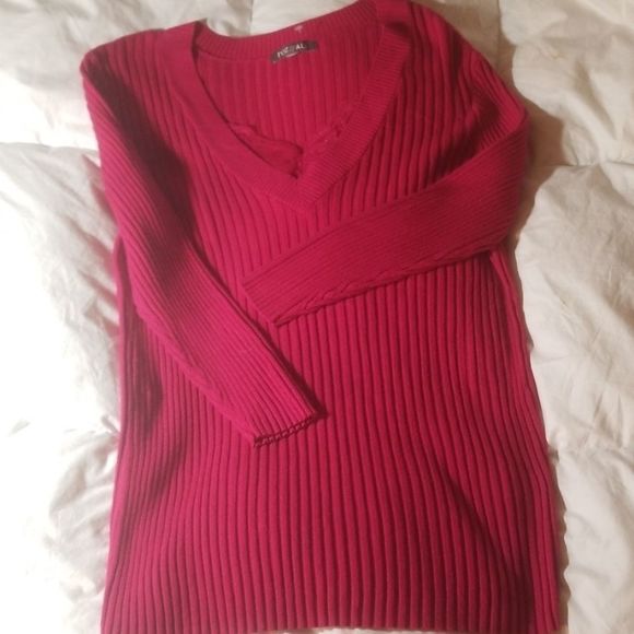 Roz & Ali Tops - Hot Pink Laced Tunic